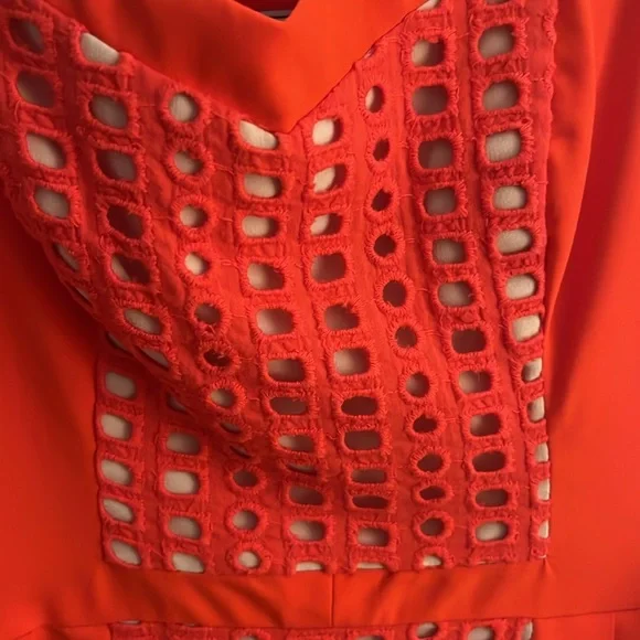 Dress with unique pleated and textured details. From Anthropologie. - Picture 3 of 4